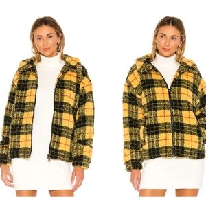 Black & Yellow Teddy Jacket - NWT